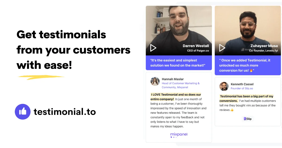 alternatives to Testimonial